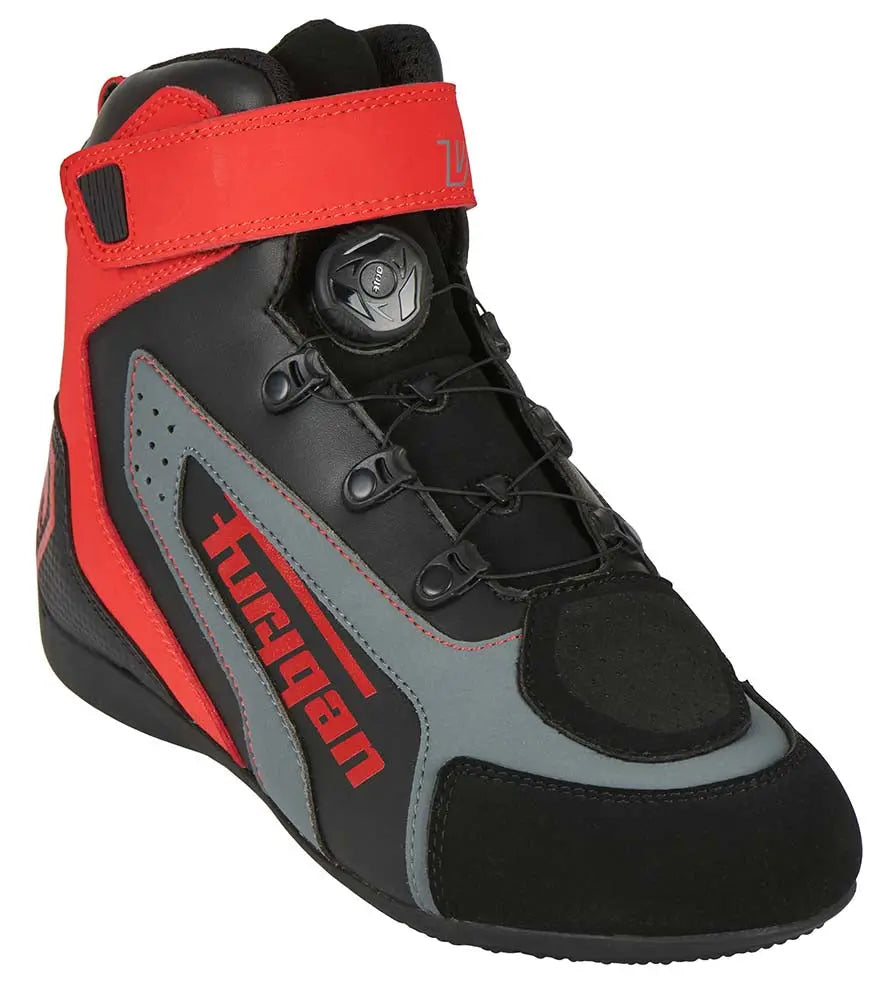 Furygan V4 Easy D3O Shoes Black / Red - FREE UK Shipping, FREE 365 Day Returns | Moto Central