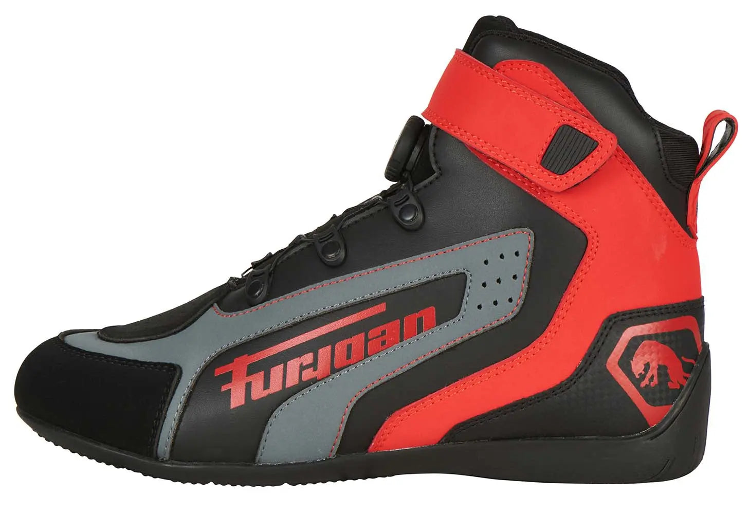 Furygan V4 Easy D3O Shoes Black / Red - FREE UK Shipping, FREE 365 Day Returns | Moto Central