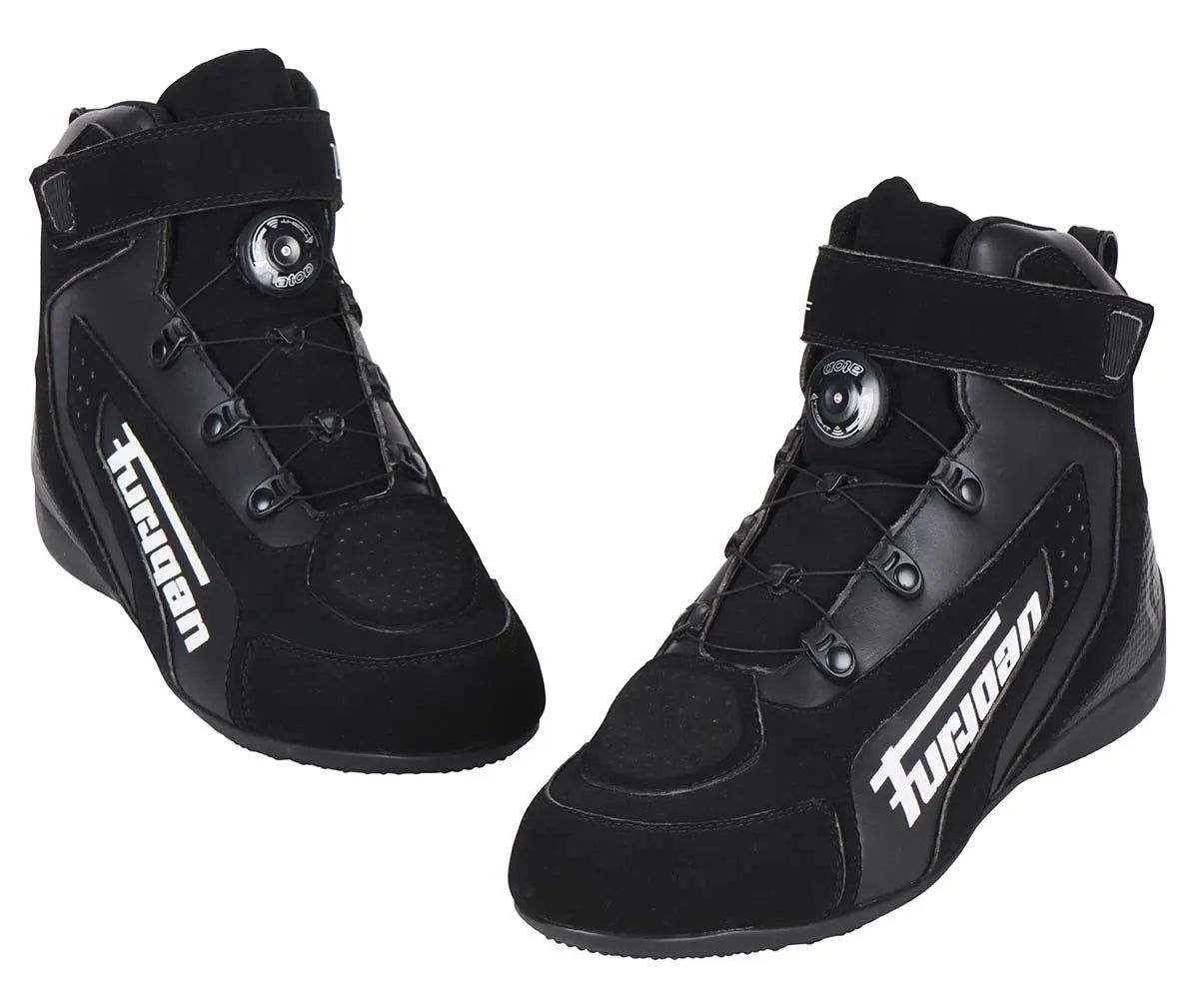 Furygan V4 Easy D3O Shoes Black / White - FREE UK Shipping, FREE 365 Day Returns | Moto Central