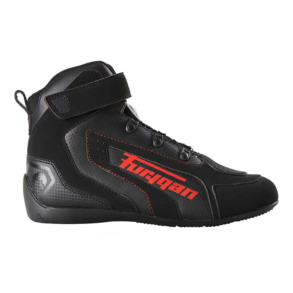 Furygan V4 Easy D3O Vented Shoes Black / Red - FREE UK Shipping, FREE 365 Day Returns | Moto Central