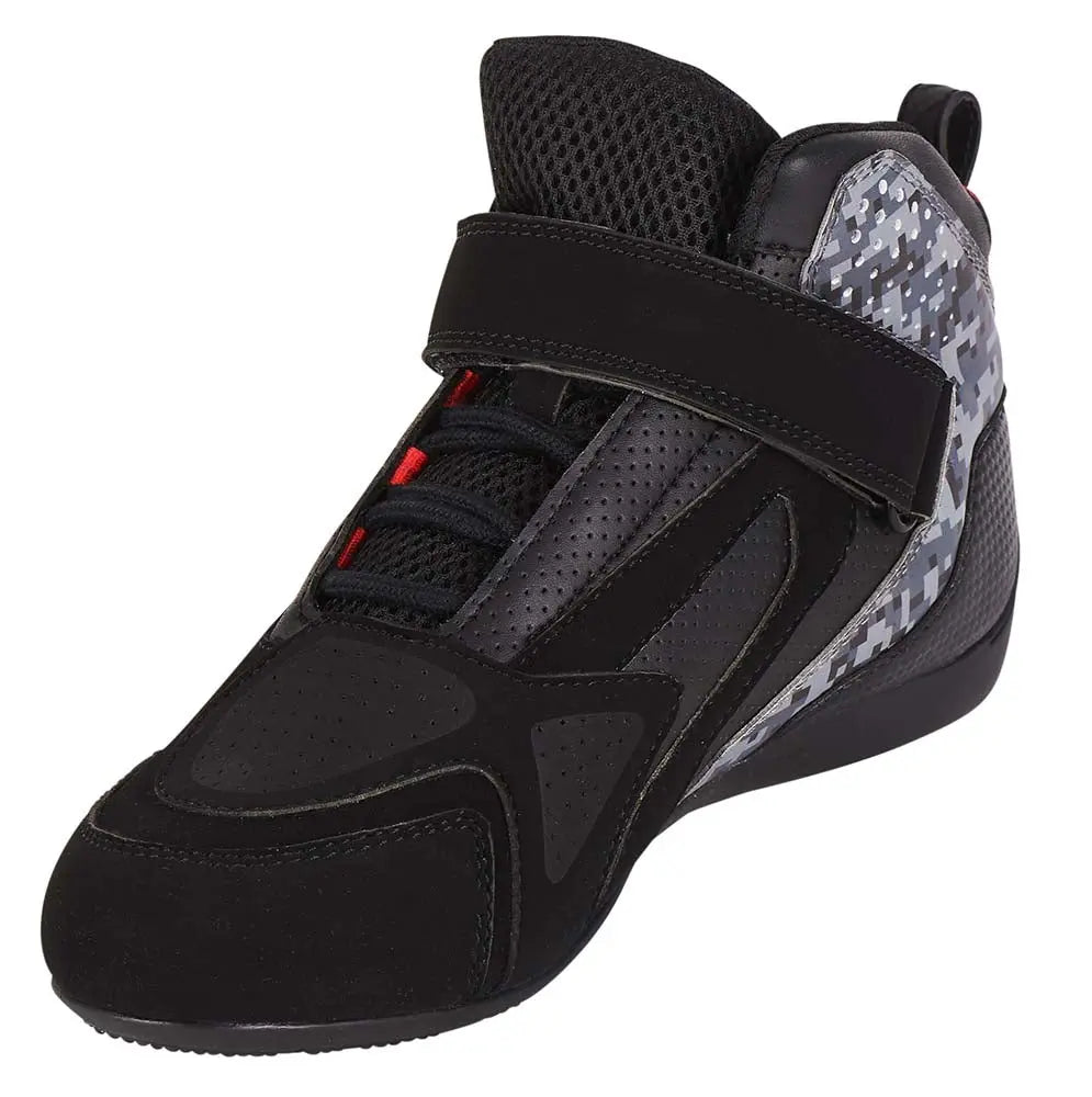 Furygan V4 Vented Shoes Black / Pixel - FREE UK Shipping, FREE 365 Day Returns | Moto Central