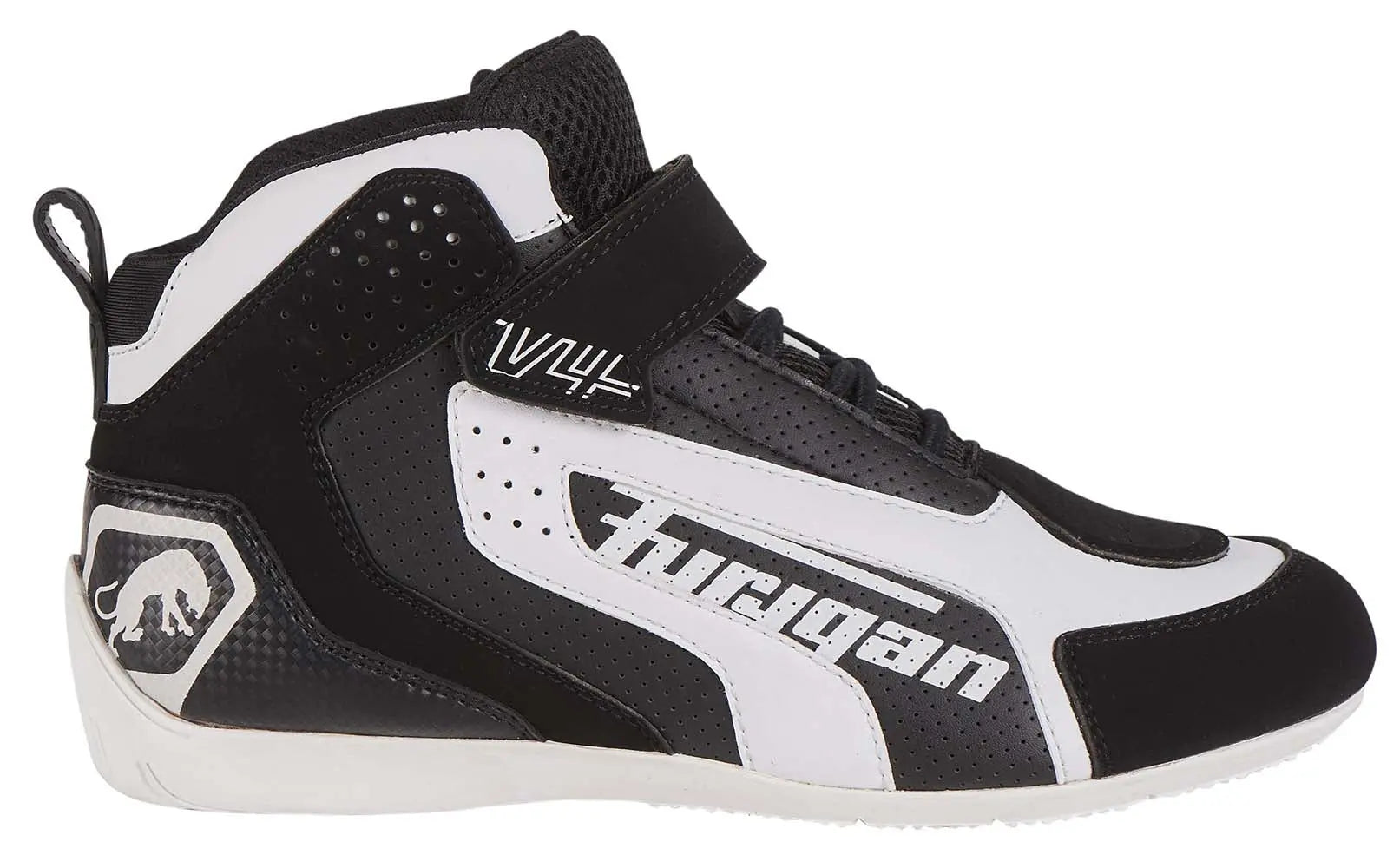 Furygan V4 Vented Shoes Black / White - FREE UK Shipping, FREE 365 Day Returns | Moto Central