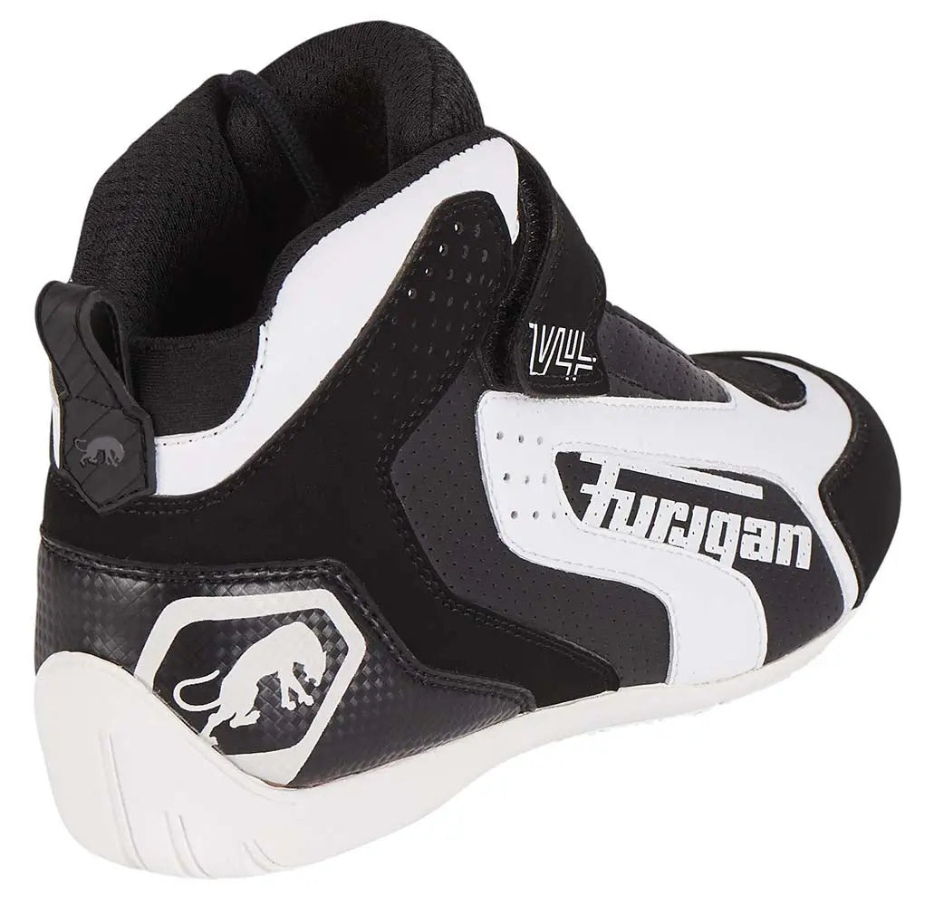 Furygan V4 Vented Shoes Black / White - FREE UK Shipping, FREE 365 Day Returns | Moto Central