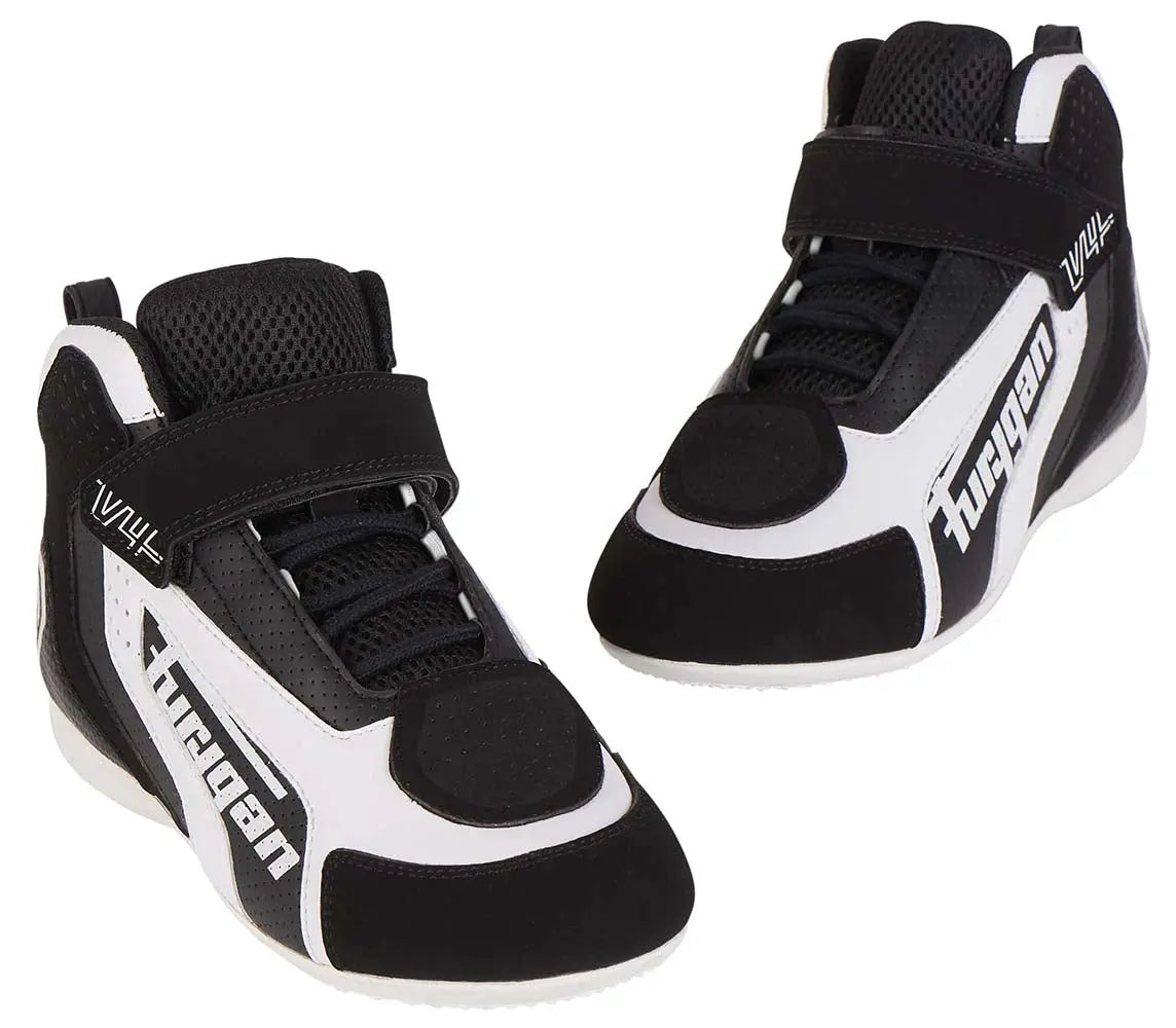 Furygan V4 Vented Shoes Black / White - FREE UK Shipping, FREE 365 Day Returns | Moto Central