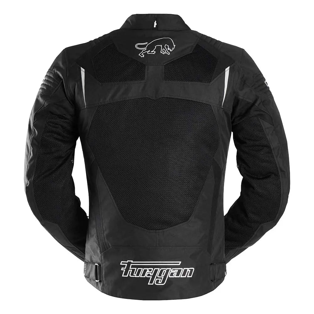 Furygan WB08 Vented+ Textile Jacket Black / White - FREE UK Shipping, FREE 365 Day Returns | Moto Central