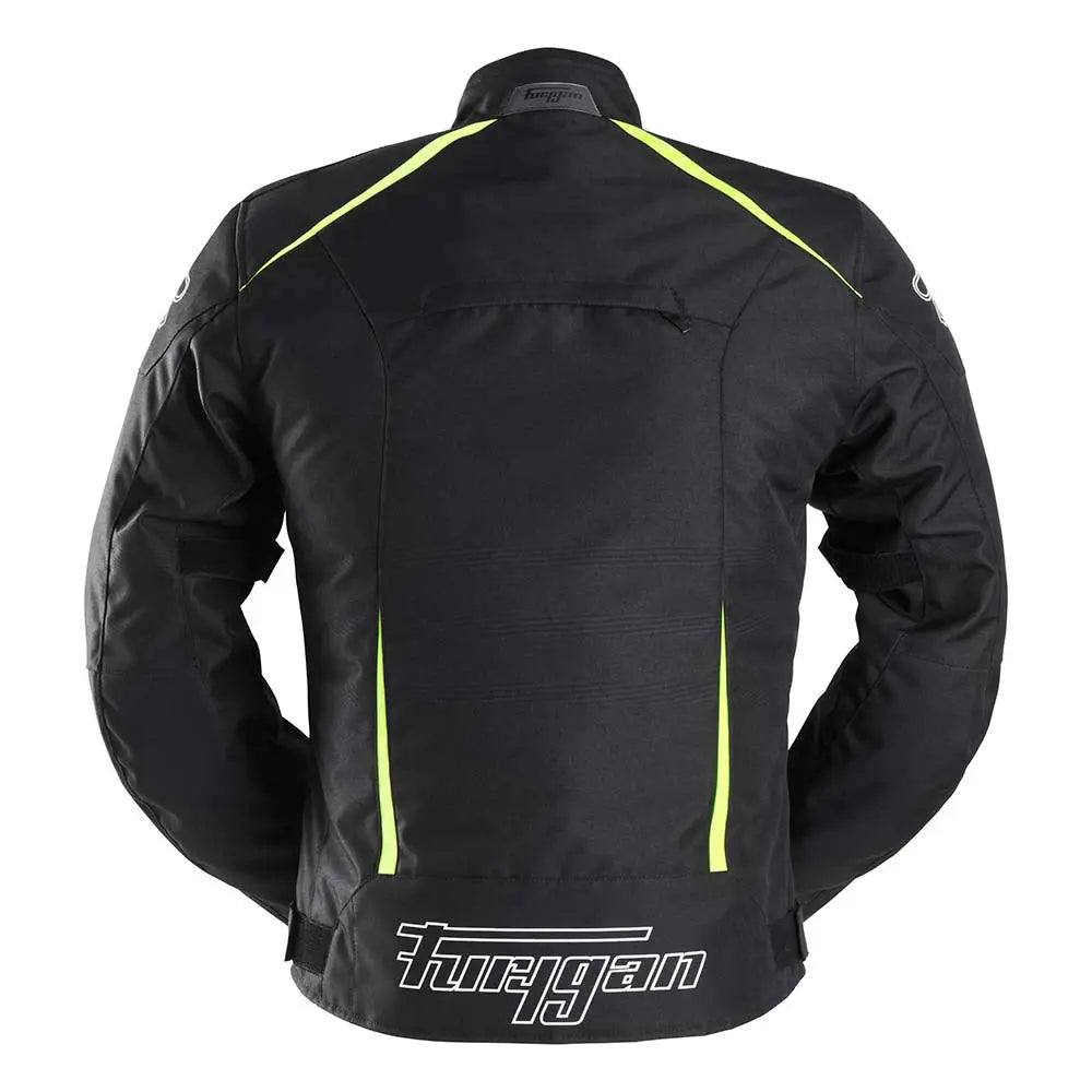 Furygan Yori Textile Jacket Black / White / Fluo Yellow - FREE UK Shipping, FREE 365 Day Returns | Moto Central