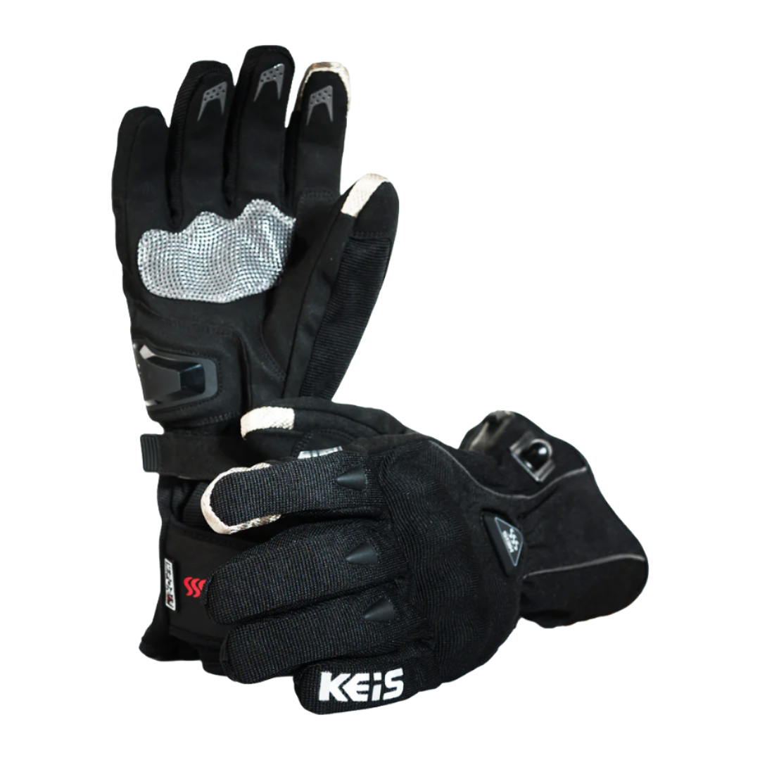 Keis G701 Premium Heated Textile Touring Gloves