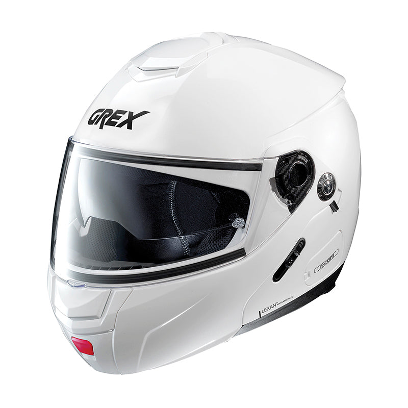 Grex G9.2 Kinetic N-Com Modular Flip-Up Helmet Metal White