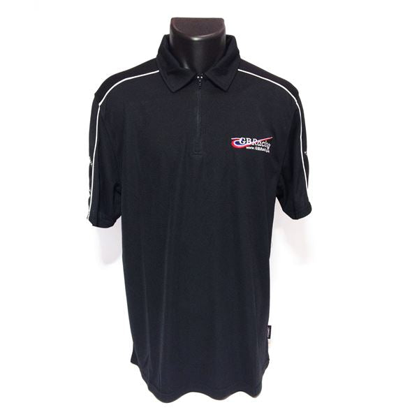 GBRacing Mens Tech Polo Black