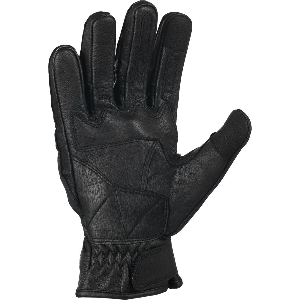 Bike It AMP Road Leather Gloves Black