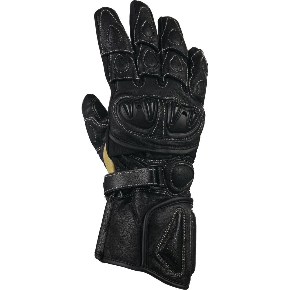 Bike It Ultimate Track UTG Leather Gloves Black