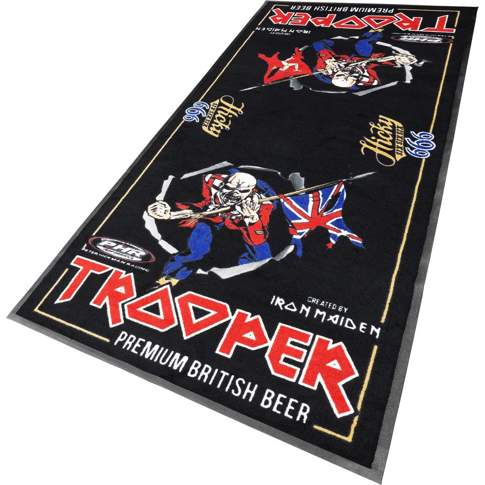 Peter Hickman Limited Edition Iron Maiden Trooper Motorcycle Garage Mat Expert Rubber Backed