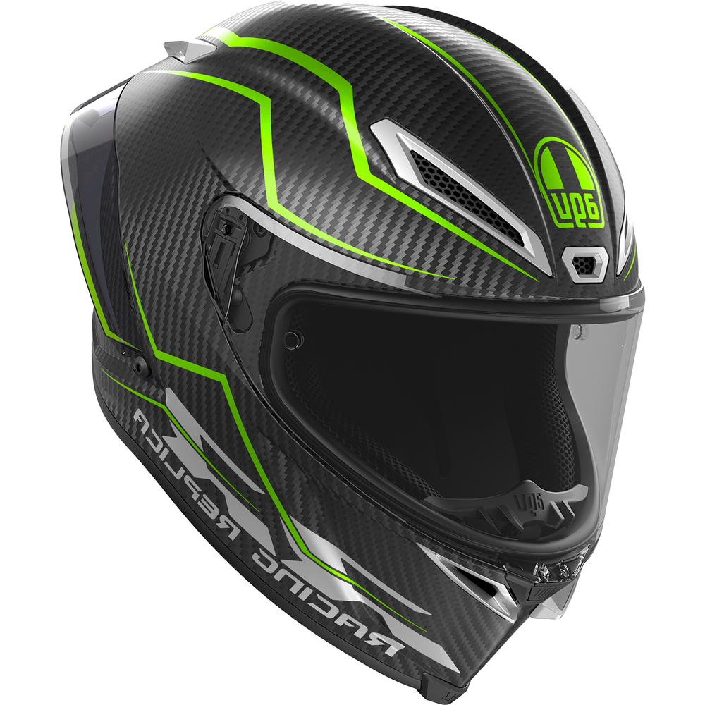 AGV Pista GP-RR ECE 22.06 Performante Full Face Helmet Carbon / Fluo Green