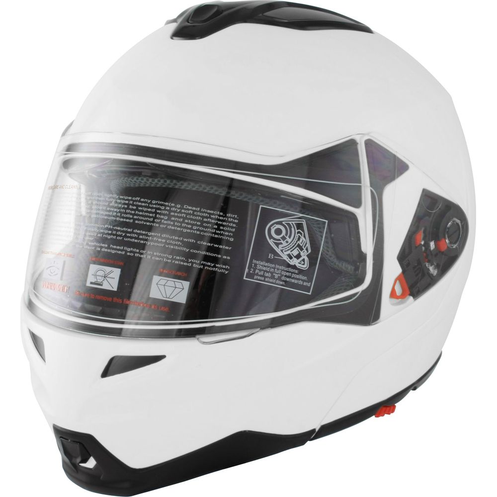 GSB G-339 Flip-Up Helmet Gloss Plain White