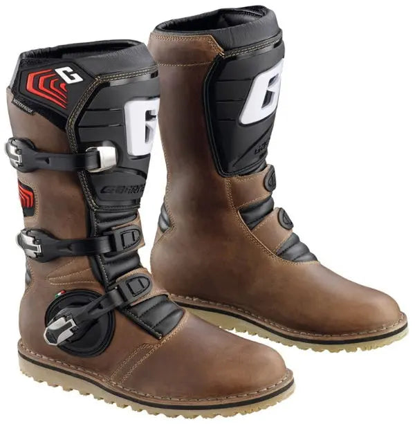 Gaerne Balance Oiled Trials Boots Brown - FREE UK Shipping, FREE 365 Day Returns | Moto Central