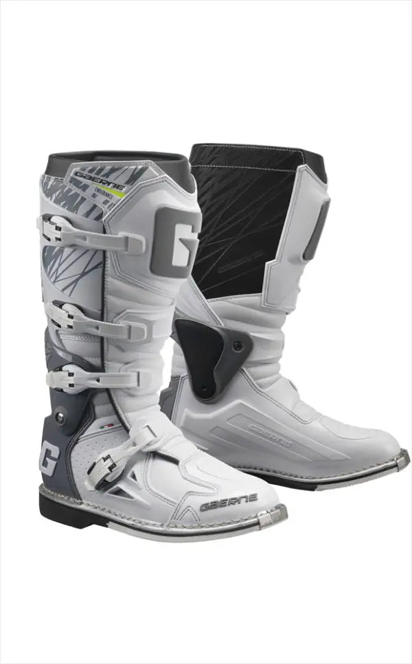 Gaerne Fastback Kids MX Boots White - FREE UK Shipping, FREE 365 Day Returns | Moto Central