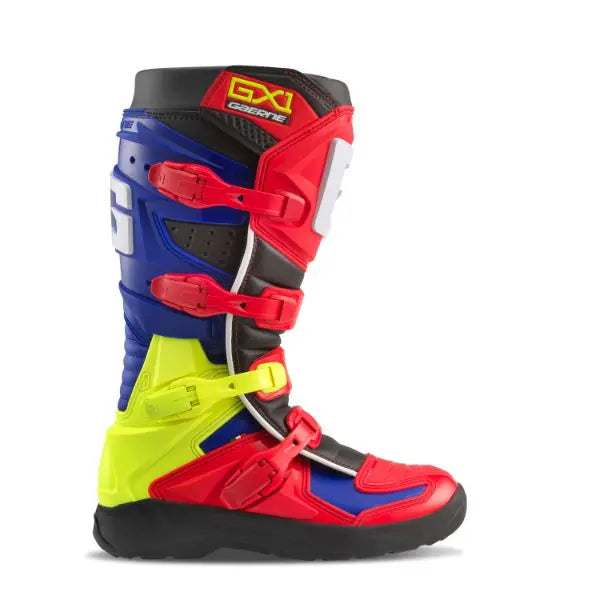 Gaerne GX-1 Evo MX Boots Red / Multi - FREE UK Shipping, FREE 365 Day Returns | Moto Central