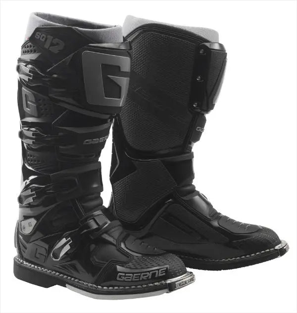 Gaerne SG-12 Enduro MX Boots Black - FREE UK Shipping, FREE 365 Day Returns | Moto Central