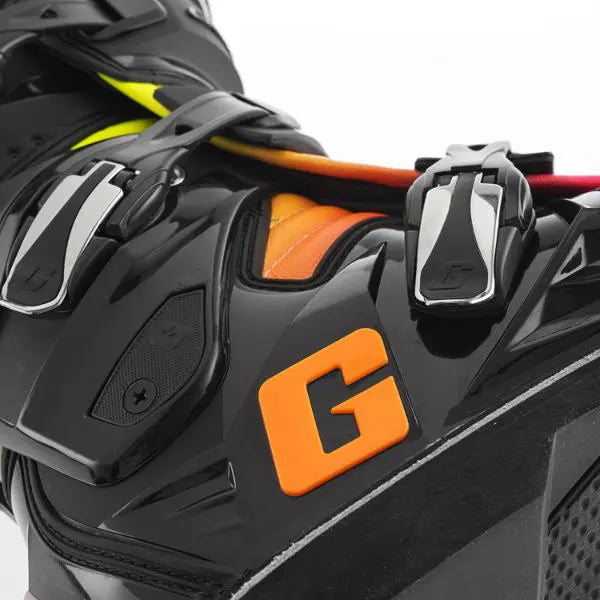 Gaerne SG-12 MX Boots Black / Orange / Pink - FREE UK Shipping, FREE 365 Day Returns | Moto Central