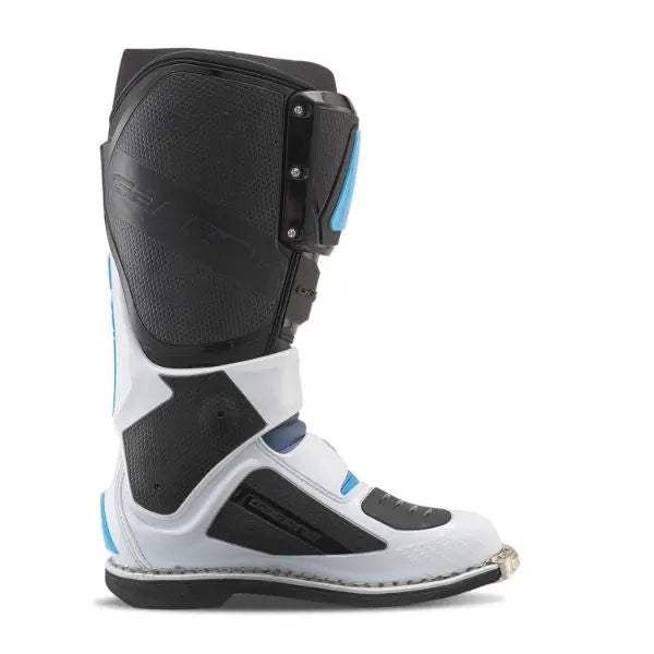 Gaerne SG-12 MX Boots Black / White / Coral Blue - FREE UK Shipping, FREE 365 Day Returns | Moto Central