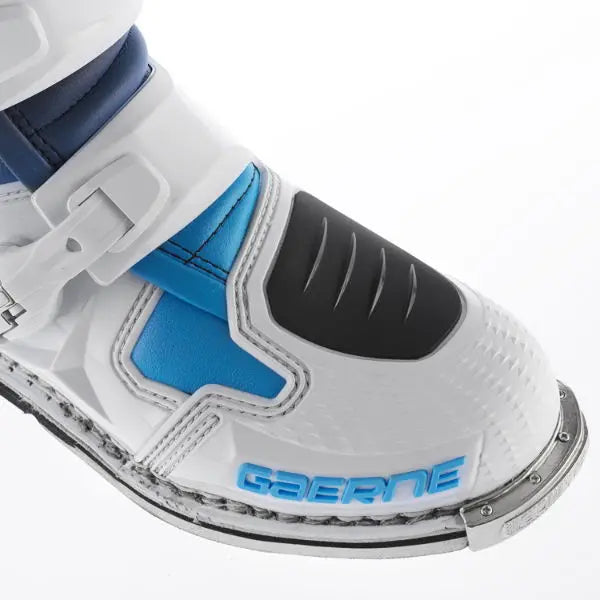 Gaerne SG-12 MX Boots Black / White / Coral Blue - FREE UK Shipping, FREE 365 Day Returns | Moto Central