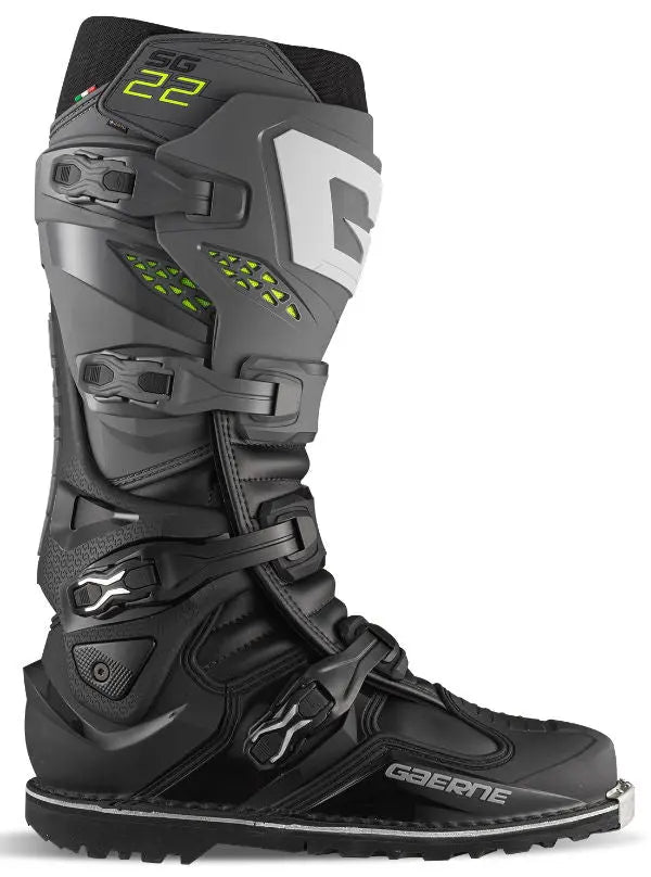 Gaerne SG.22 Enduro Gore-Tex Boots Anthracite - FREE UK Shipping, FREE 365 Day Returns | Moto Central