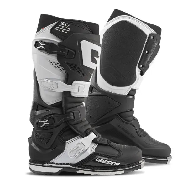 Gaerne SG.22 MX Boots Black / White - FREE UK Shipping, FREE 365 Day Returns | Moto Central