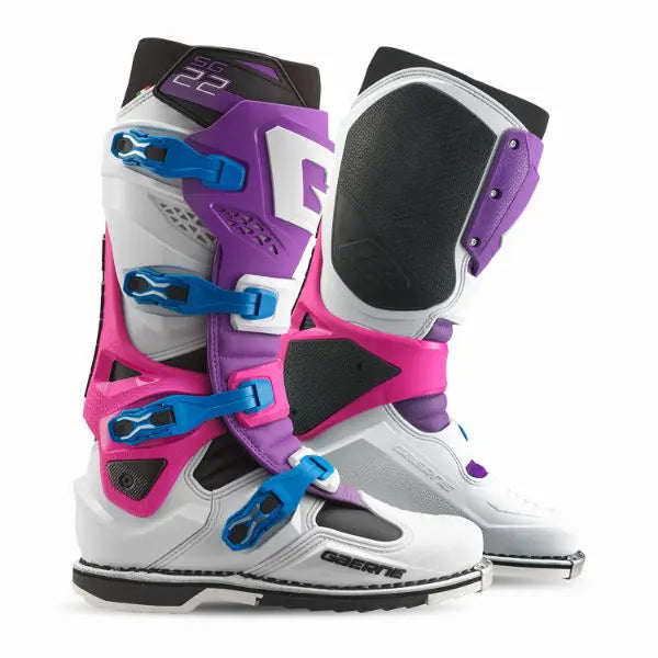 Gaerne SG.22 MX Boots Purple / White - FREE UK Shipping, FREE 365 Day Returns | Moto Central