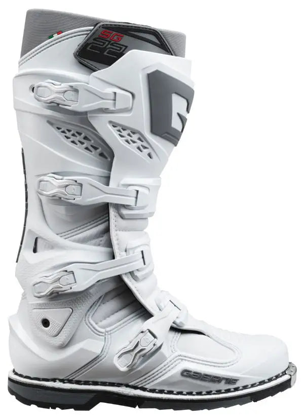 Gaerne SG.22 MX Boots White - FREE UK Shipping, FREE 365 Day Returns | Moto Central