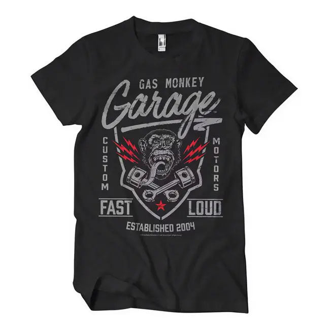 Gas Monkeys Garage Fast'n Loud T-Shirt Black  - FREE UK Shipping, FREE 365 Day Returns | Moto Central