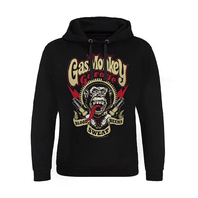 Gas Monkeys Garage Spark Plugs Hoodie Black  - FREE UK Shipping, FREE 365 Day Returns | Moto Central