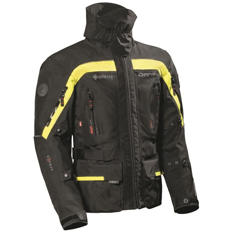 Dane Nimbus 2 Gore-Tex Pro Motorcycle Jacket Black / Yellow