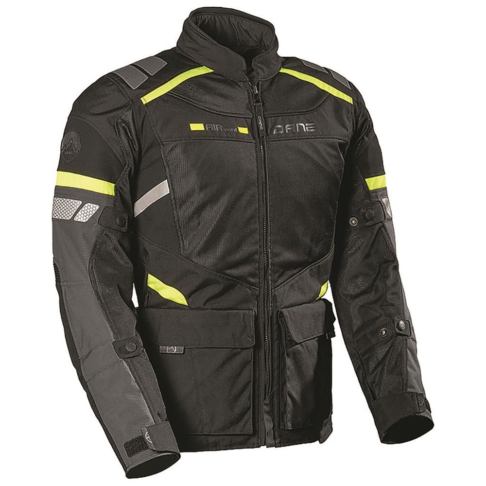 Dane Sundby Mesh Motorcycle Jacket Black / Yellow