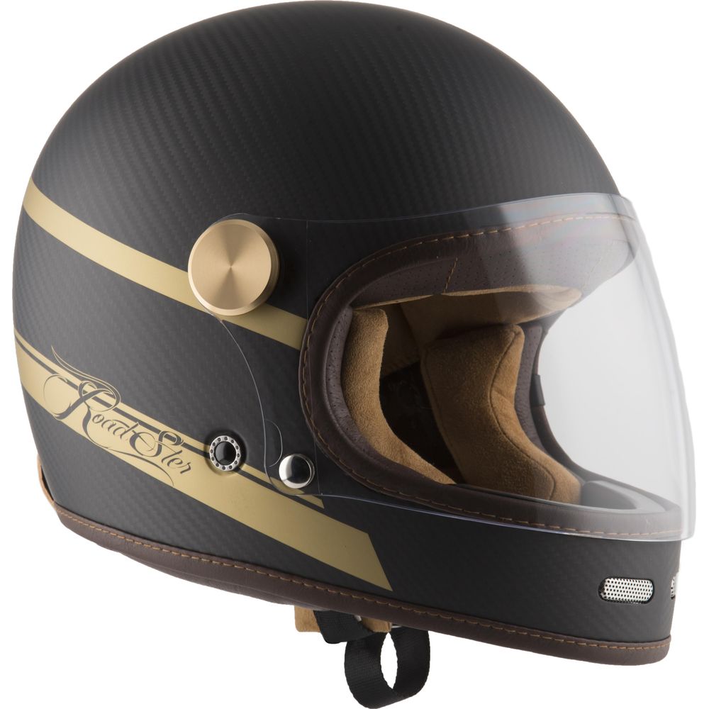 ByCity Roadster Carbon 2 Gold Strike R22.06 Full Face Helmet Black