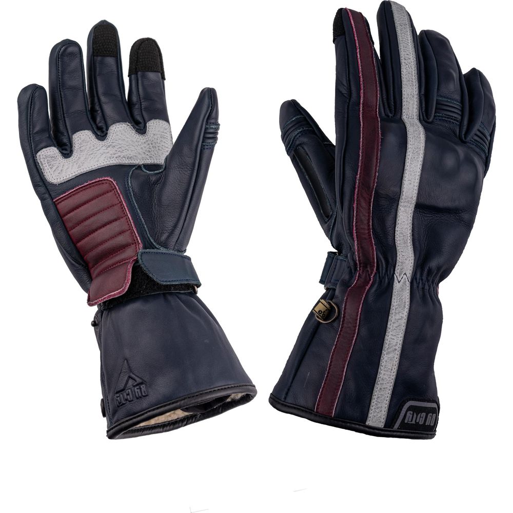 ByCity Oslo Leather Gloves Blue