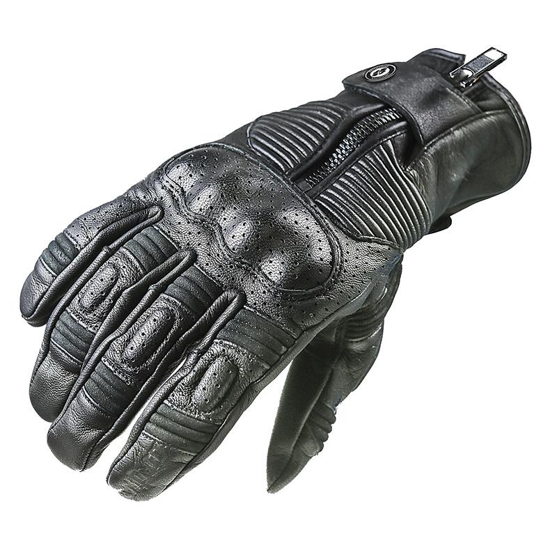 Garibaldi Smoke Winter Leather Gloves Black