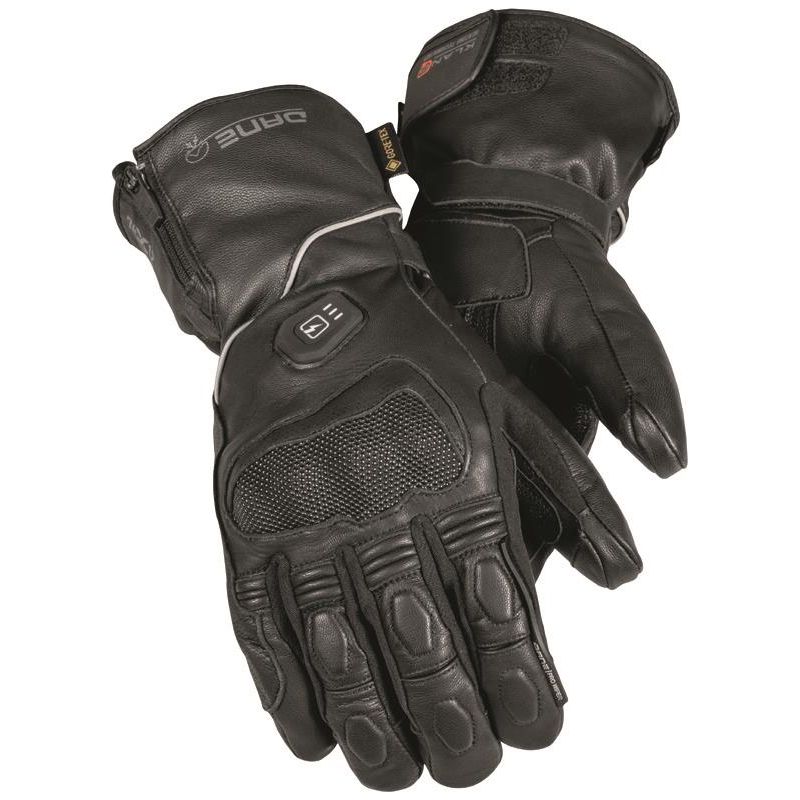 Dane Vinter Evo Gore-Tex Heated Motorcycle Gloves Black