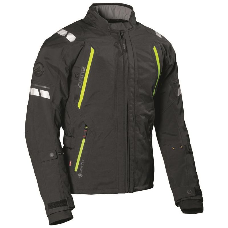 Dane Elling Gore-Tex Motorcycle Jacket Black / Yellow