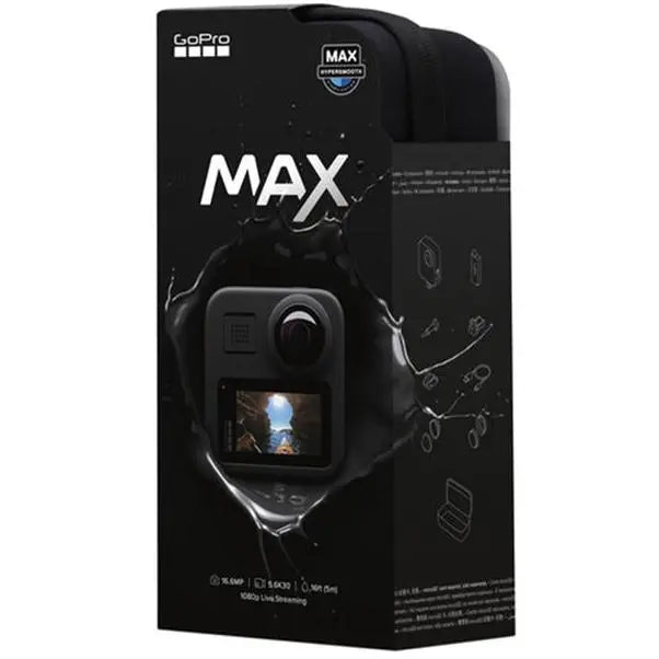 GoPro MAX The Ultimate 360 Camera Black - FREE UK Shipping, FREE 365 Day Returns | Moto Central