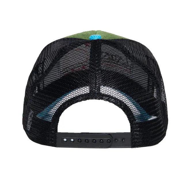 King Kerosin California Cap Blue / Green  - FREE UK Shipping, FREE 365 Day Returns | Moto Central