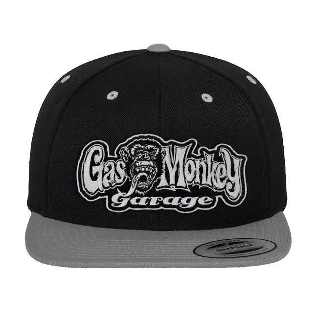 Gas Monkeys Garage Snapback Cap Black / Grey  - FREE UK Shipping, FREE 365 Day Returns | Moto Central