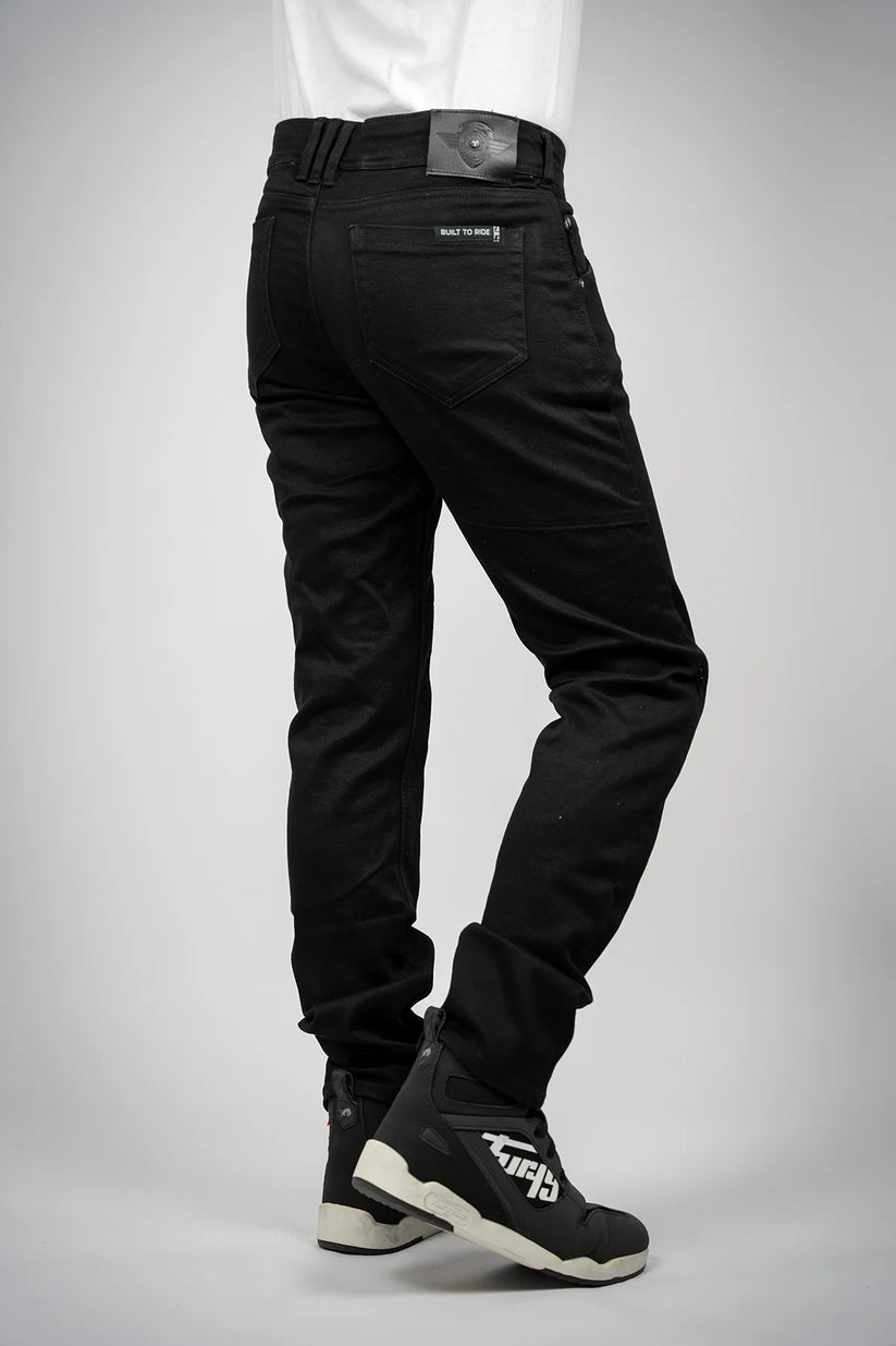 Bull-it Guardian Straight Fit Denim Jeans Black - FREE UK Shipping, FREE 365 Day Returns | Moto Central