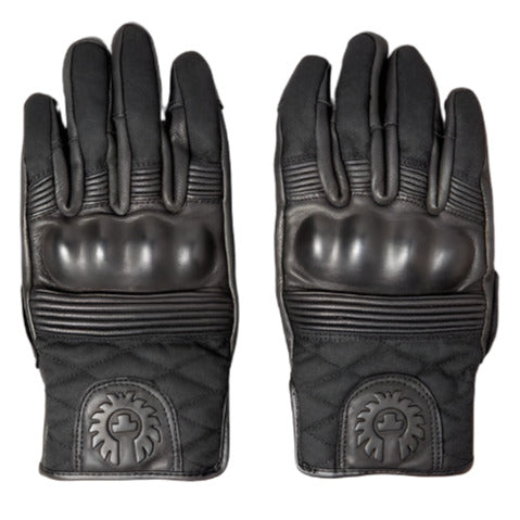 Belstaff Hampstead Leather / Textile Gloves Black / Black