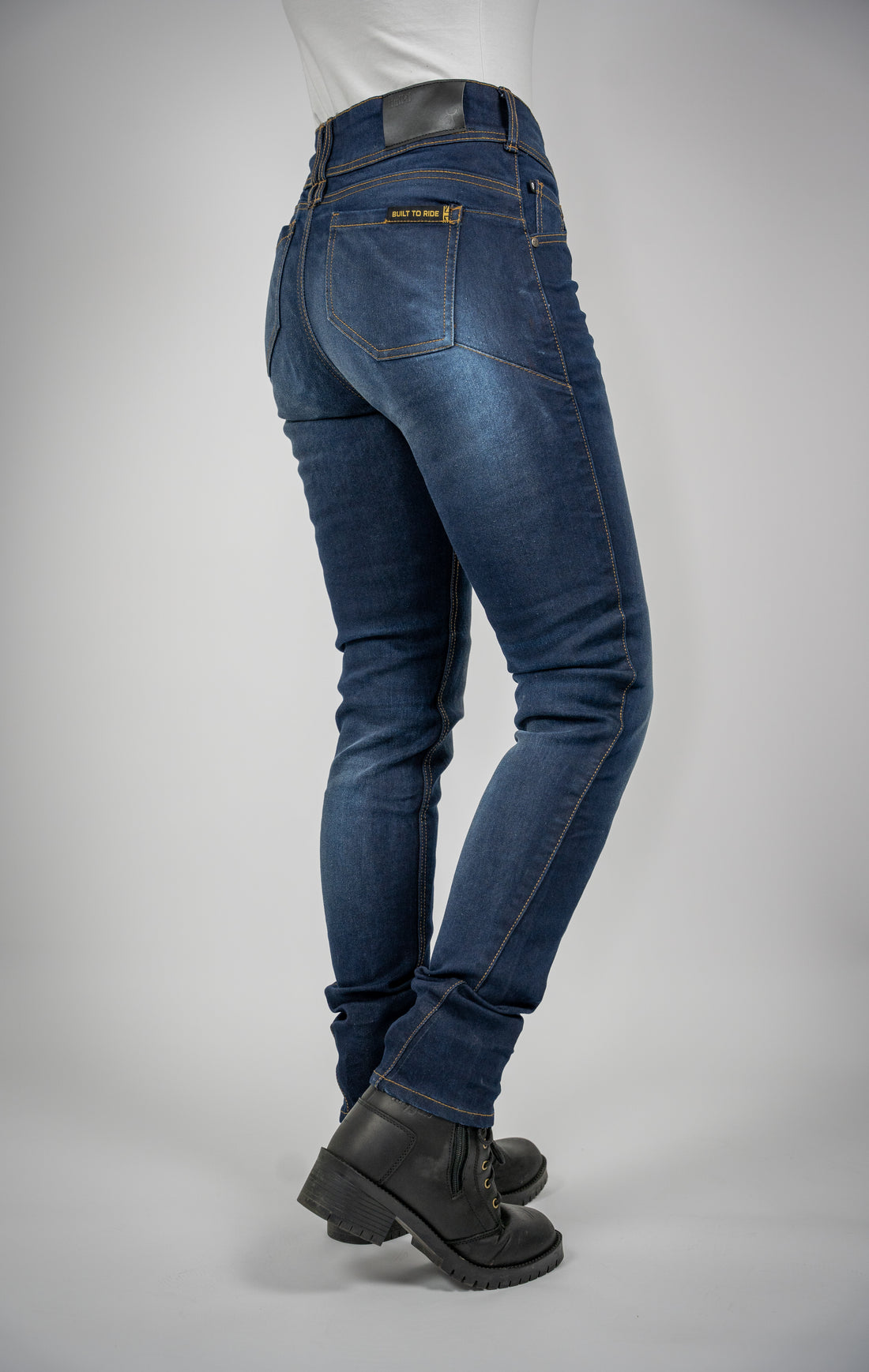 Bull-it Harrier Ladies Slim Fit Denim Jeans Blue - FREE UK Shipping, FREE 365 Day Returns | Moto Central