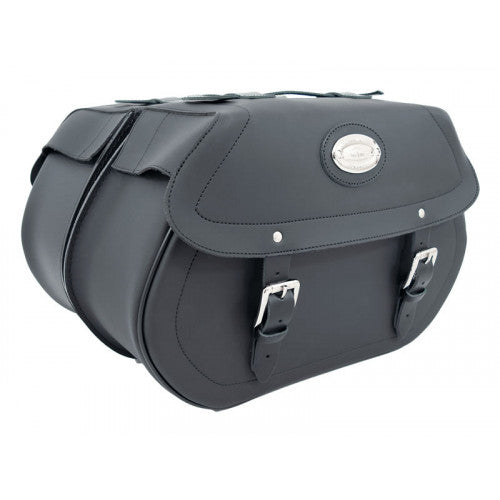 Longride Iparex Saddlebags Black - 38 Liters - 49 x 15.5 x 30 CM - FREE UK Shipping, FREE 365 Day Returns | Moto Central