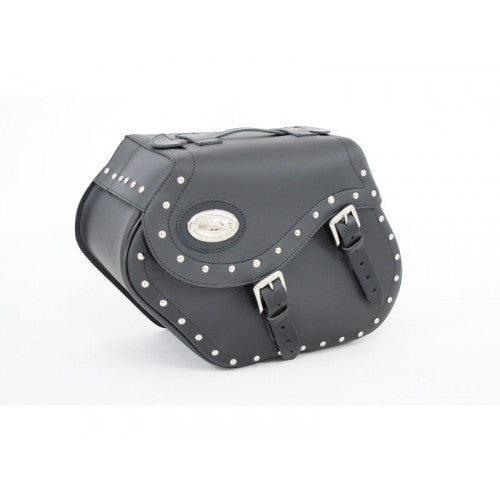 Longride Studded Iparex Saddlebags Black HC154A - 38 Liters - FREE UK Shipping, FREE 365 Day Returns | Moto Central