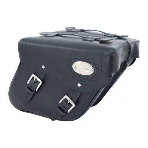 Longride Leather Saddlebags Black - 24 Liters - FREE UK Shipping, FREE 365 Day Returns | Moto Central