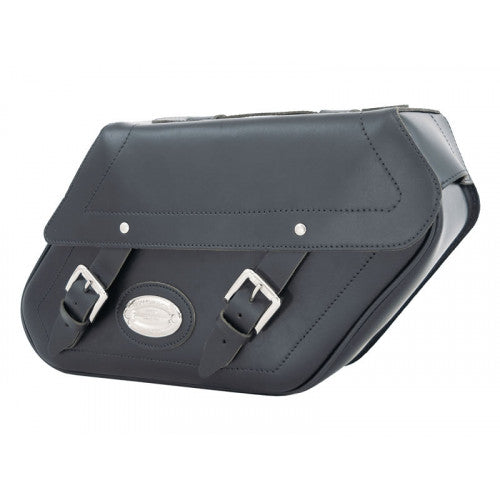 Longride Leather Saddlebags Black - 27 Liters - FREE UK Shipping, FREE 365 Day Returns | Moto Central