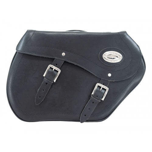 Longride Leather Saddlebags Black - 44 Liters