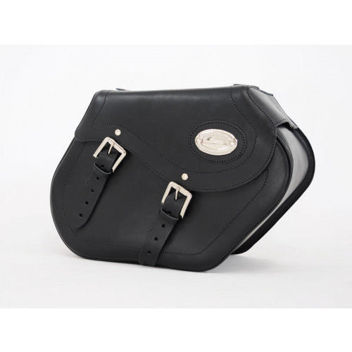 Longride Leather Saddlebags Black HCL154 - 38 Liters - FREE UK Shipping, FREE 365 Day Returns | Moto Central